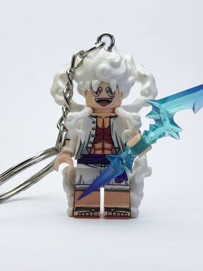 One Piece Luffy Custom Minifigure Keychain